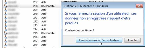 Fermer une session RDS en ligne de commande - Alex BACHER