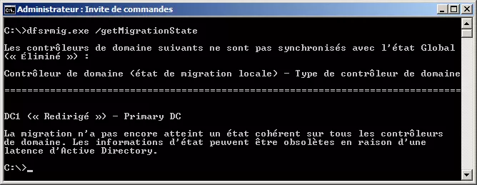 dfsrmig.exe /setGlobalState 3 en cours