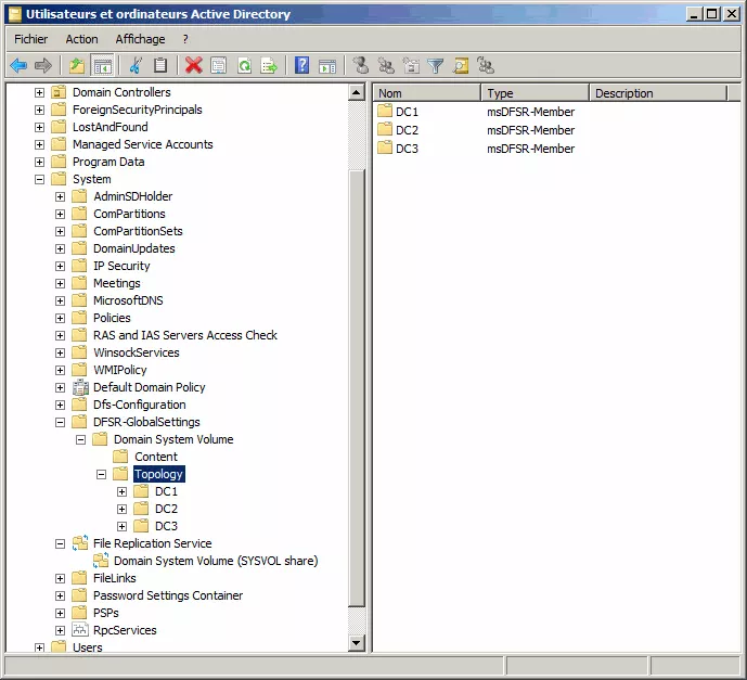 Réplication SYSVOL par DFSR